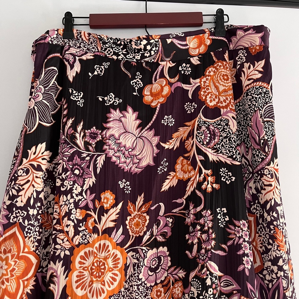 NWT Anthropologie Maeve Ruffled True Wrap Floral Flowy Maxi Skirt - Picture 12 of 17
